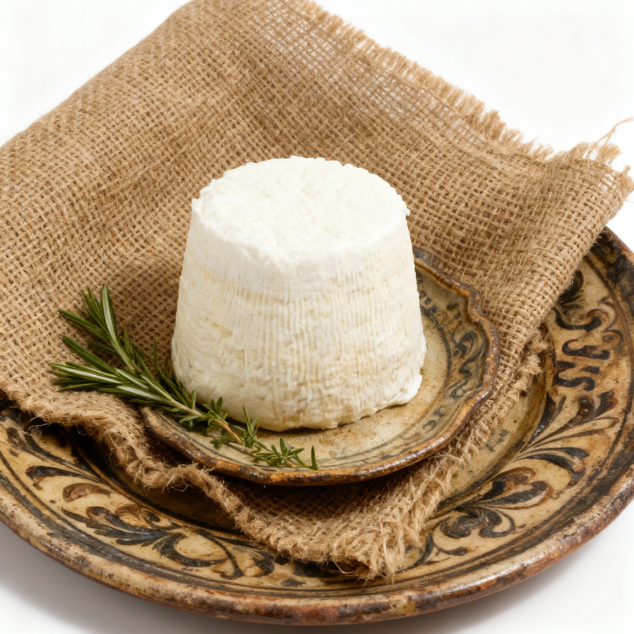 ricotta salata latte vaccino sul piatto